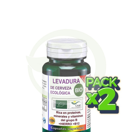 Pack 2x Levadura De Cerveza 50 Cápsulas Eco Robis