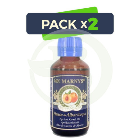 Pack 2x Aceite Puro de Hueso de Albaricoque 125Ml. Marnys