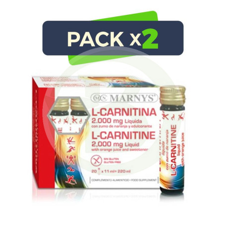 Pack 2x L-Carnitina Viales Marnys