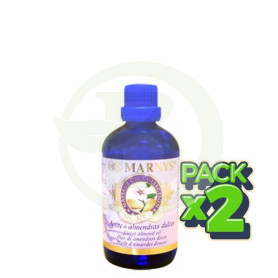 Pack 2x Aceite Masaje de Almendras Dulces Marnys