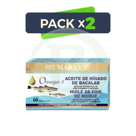 Pack 2x Aceite de Hígado de Bacalao Marnys