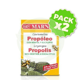 Pack 2x Caramelos Propoleo, Mentol y Eucalipto 36,5Gr. Marnys