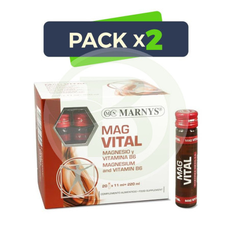 Pack 2x Magvital 20 Viales Marnys