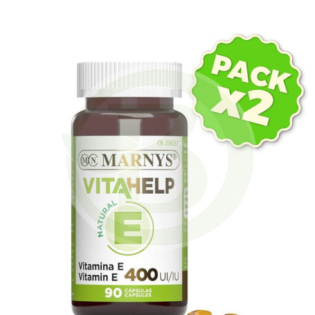 Pack 2x Vitahelp e 400Ui 90 Cápsulas Marnys