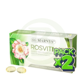 Pack 2x Rosvitmar Aceite De Rosa Mosqueta 60 Cápsulas Marnys