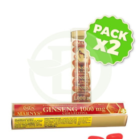 Pack 2x Ginseng con Lecitina 1000Mg 30 Cápsulas Marnys