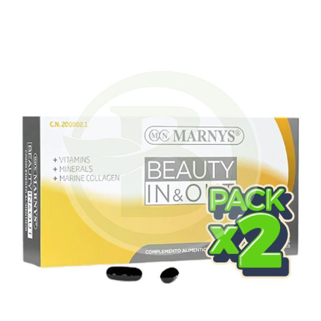 Pack 2x Beauty In & Out 30 Cápsulas Marnys