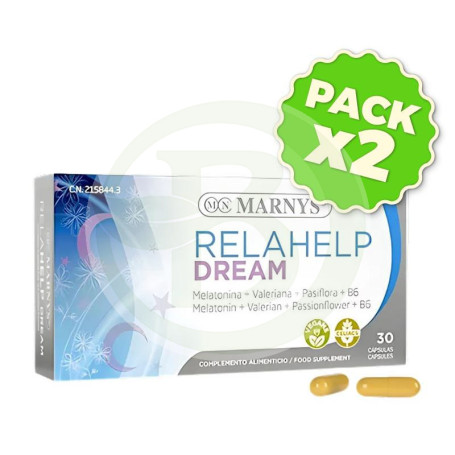 Pack 2x Relahelp Dream 30 Cápsulas Marnys