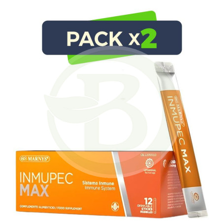 Pack 2x Inmupec Max 12 Sticks Bebibles Marnys