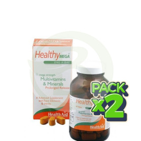 Pack 2x HealthyMega 30 Comprimidos Health Aid