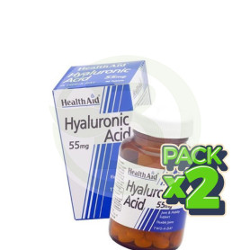 Pack 2x Ácido Hialurónico 55Mg. Health Aid