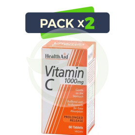 Pack 2x Vitamina C 1000Mg. con Bioflavonides Health Aid