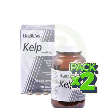 Pack 2x KELP ALGAS 240 TABLETAS HEALTH AID