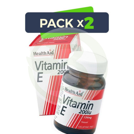 Pack 2x Vitamina E Natural 200UI Health Aid