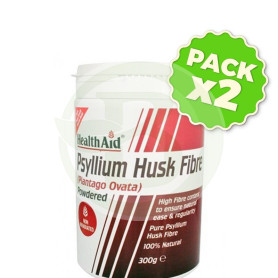 Pack 2x Fibra de Cáscara de Psyllium en Polvo Health Aid