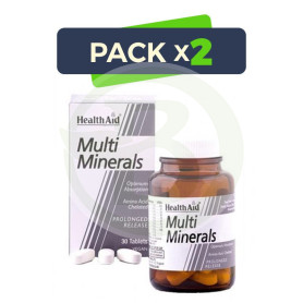 Pack 2x Multiminerales (Liberación Prolongada) Health Aid