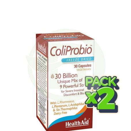 Pack 2x Coliprobio 30 Cápsulas Health Aid