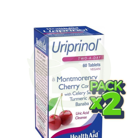 Pack 2x Uriprinol 60 Comprimidos Health Aid