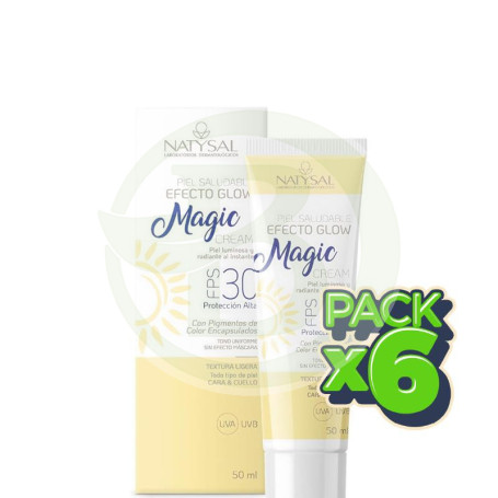 Pack 6x Magic Cream Fps 30 50Ml Natysal