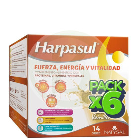 Pack 6x Batido Fuerza Energía y Vitalidad Vainilla 14 Sobres Natysal