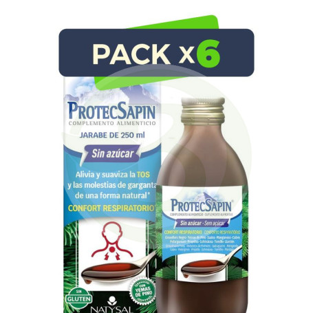 Pack 6x Protecsapin Jarabe sin Azúcar 250Ml Natysal
