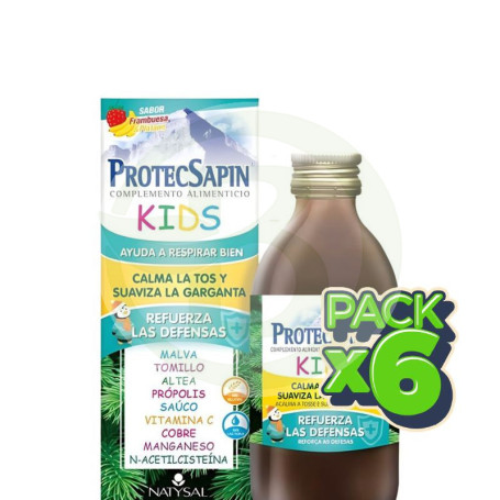 Pack 6x Protecsapin Kids Jarabe 250Ml Natysal