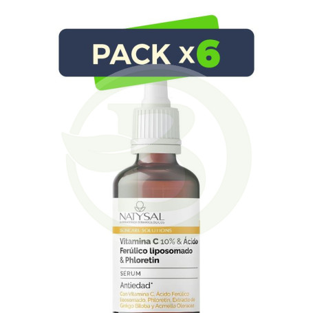Pack 6x Sérum Vitamina C y Ácido Ferúlico + Phloretin 20Ml Natysal
