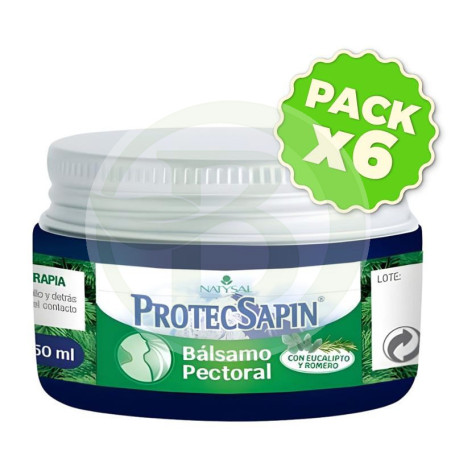 Pack 6x Protecsapín Bálsamo Pectoral 50Ml Natysal
