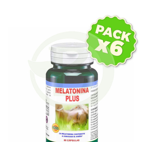 Pack 6x Melatonina Plus 1,9Mg. 30 Cápsulas Robis