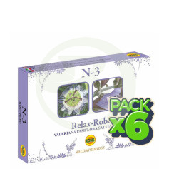 Pack 6x Relax Robis N-3 60 Comprimidos Robis