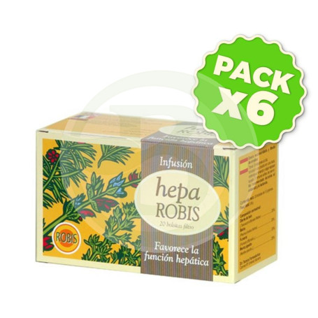 Pack 6x Hepa Robis Infusiones Robis