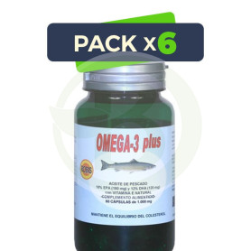 Pack 6x Omega 3 Plus 60 Cápsulas Robis