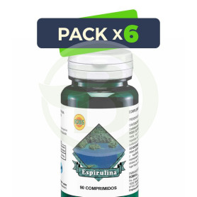 Pack 6x Espirulina 90 Comprimidos Robis
