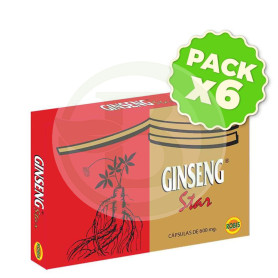 Pack 6x Ginseng Star 60 Cápsulas Robis