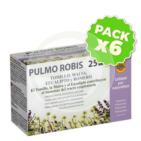 Pack 6x Pulmo Robis Infusiones Robis