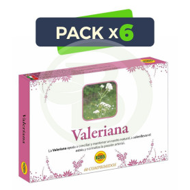 Pack 6x Valeriana 60 Comprimidos Robis