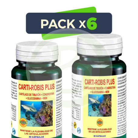 Pack 6x Cartirobis Plus 120 Cápsulas Robis