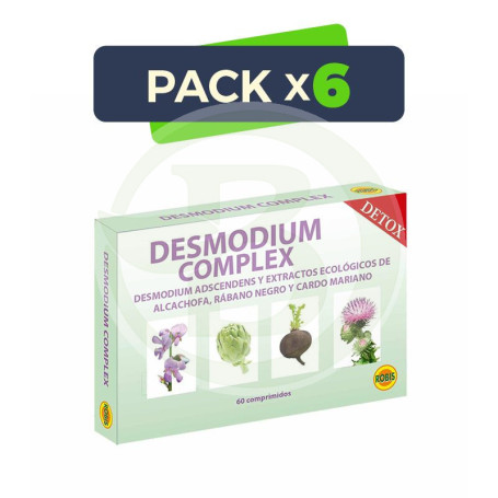 Pack 6x Desmodium Complex 60 Cápsulas Robis
