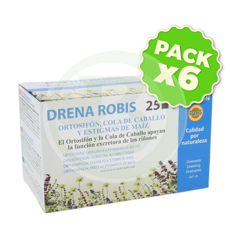 Pack 6x Drena Robis 25 Filtros Robis