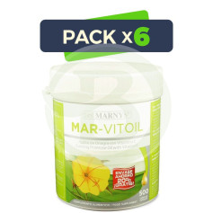 Pack 6x Mar-Vitoil 400+100 Cápsulas 500Mg. Marnys