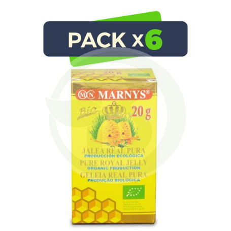 Pack 6x Jalea Real Pura 20Gr. Marnys