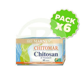 Pack 6x Chitomar 60 Cápsulas Marnys