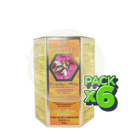 Pack 6x Propóleo con Equinácea 90 Perlas Marnys