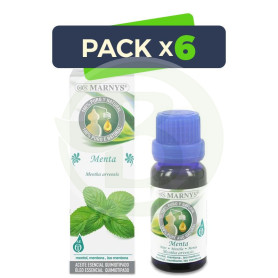 Pack 6x Aceite Esencial de Menta Arvensis Marnys