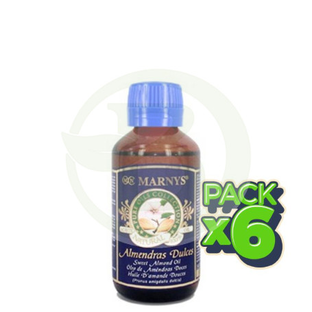 Pack 6x Aceite Puro de Almendras Dulces 125Ml. Marnys