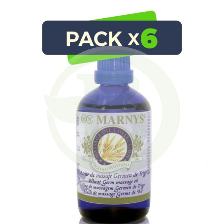 Pack 6x Aceite Masaje de Germen de Trigo Marnys