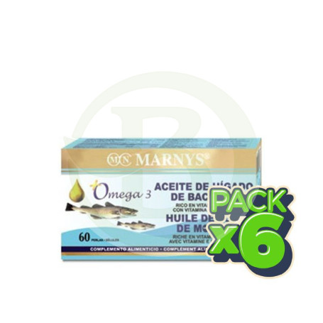 Pack 6x Aceite de Hígado de Bacalao Marnys