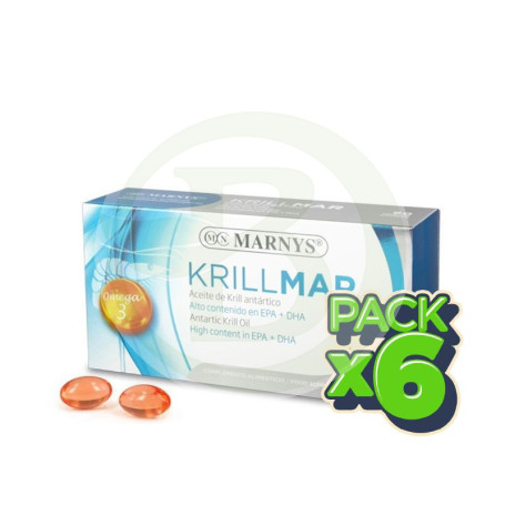 Pack 6x Krillmar 60 Perlas Marnys