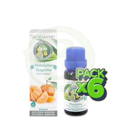 Pack 6x Aceite Alimentario de Mandarina 15Ml. Marnys