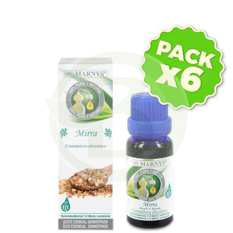 Pack 6x Aceite Alimentario de Mirra 15Ml. Marnys